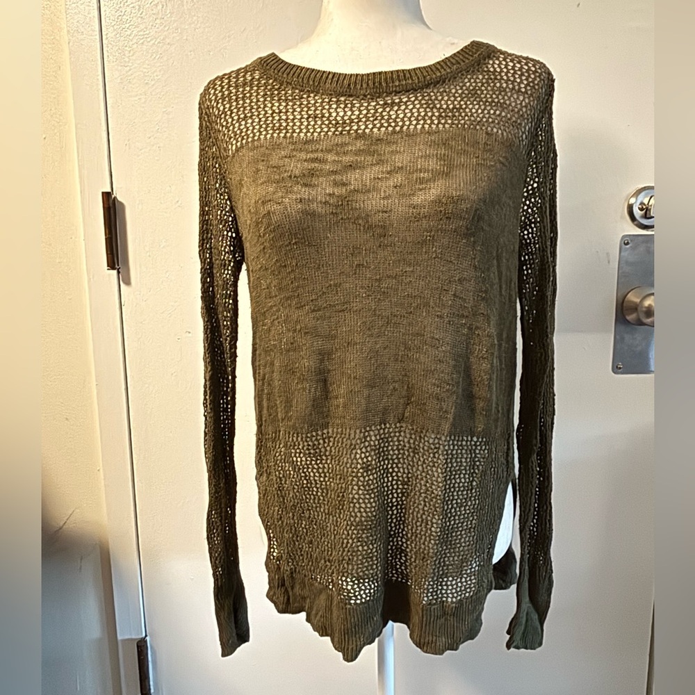 Banana Republic Olive Knit Sweater